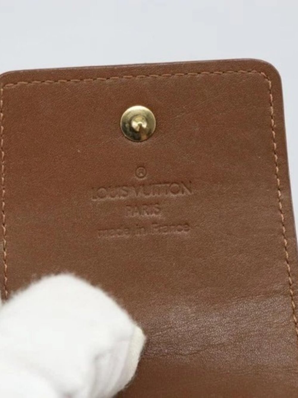 LOUIS VUITTON Monogram Vernis Green Cigarette Case Bronze M91156 LV Auth 164597 - Picture 12 of 15